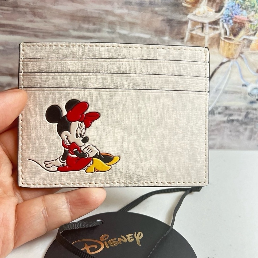 NWT Disney X Kate Spade New York Minnie Small Slim Card Holder NWT